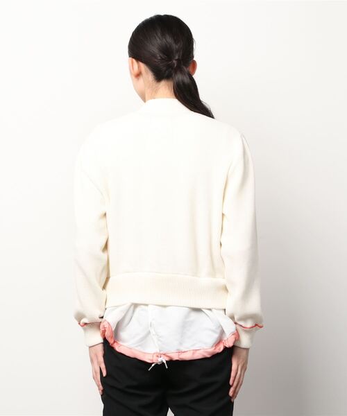 Harikae（ハリカエ）の「Harikae KNIT BLOUSON（ニット/セーター・レディース・ホワイト・SMALL）」の5枚目の写真