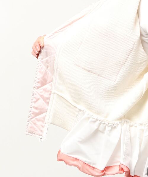 Harikae（ハリカエ）の「Harikae KNIT BLOUSON（ニット/セーター・レディース・ホワイト・SMALL）」の3枚目の写真