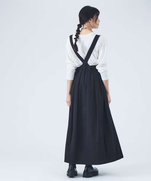 JILKY(ジルキー)の「【JILKY】ピーチギャバロングスカート◇セットアップ対応(スカート・レディース・ブラック/ピンク/グレイッシュベージュ・M)」の9枚目の写真