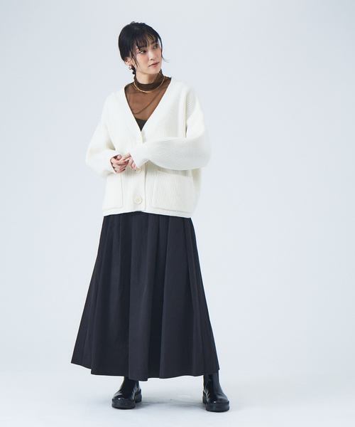 JILKY(ジルキー)の「【JILKY】ピーチギャバロングスカート◇セットアップ対応(スカート・レディース・ブラック/ピンク/グレイッシュベージュ・M)」の16枚目の写真