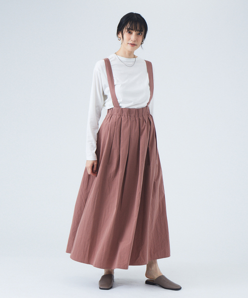 JILKY(ジルキー)の「【JILKY】ピーチギャバロングスカート◇セットアップ対応(スカート・レディース・ブラック/ピンク/グレイッシュベージュ・M)」の7枚目の写真