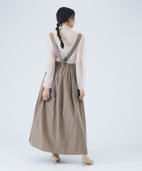 JILKY(ジルキー)の「【JILKY】ピーチギャバロングスカート◇セットアップ対応(スカート・レディース・ブラック/ピンク/グレイッシュベージュ・M)」の14枚目の写真