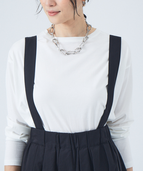 JILKY(ジルキー)の「【JILKY】ピーチギャバロングスカート◇セットアップ対応(スカート・レディース・ブラック/ピンク/グレイッシュベージュ・M)」の6枚目の写真