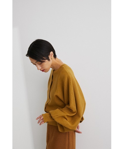 STYLEMIXER（スタイルミキサー）の「ボリュームスリーブカーディガン（カーディガン/ボレロ・レディース・イエロー系その他/ライトブラウン/ブラック・FREE）」の11枚目の写真
