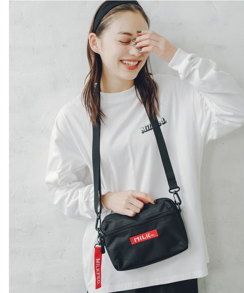 [ミルクフェド][MILKFED]ロゴベーシック ショルダーバッグ ブラウン 楽天市場】【3連休限定 最大53倍】 ミルクフェド ショルダー