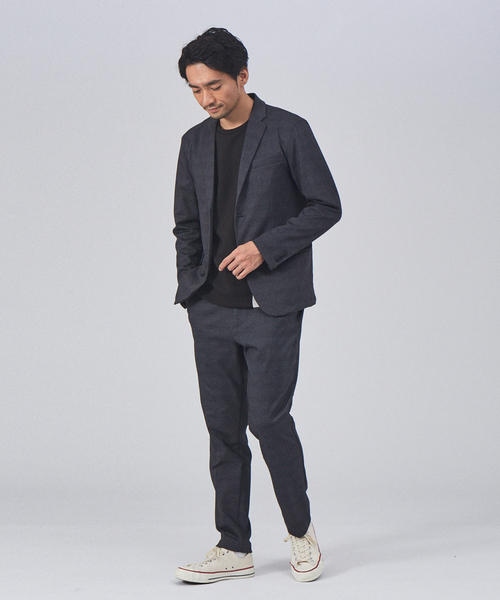 ABAHOUSE GRAY(アバハウスグレイ)の「ポンチ ストライプ 切替 長袖 Tシャツ(Tシャツ/カットソー・メンズ・ホワイト/ブラック/グレイッシュベージュ・46/48)」の18枚目の写真
