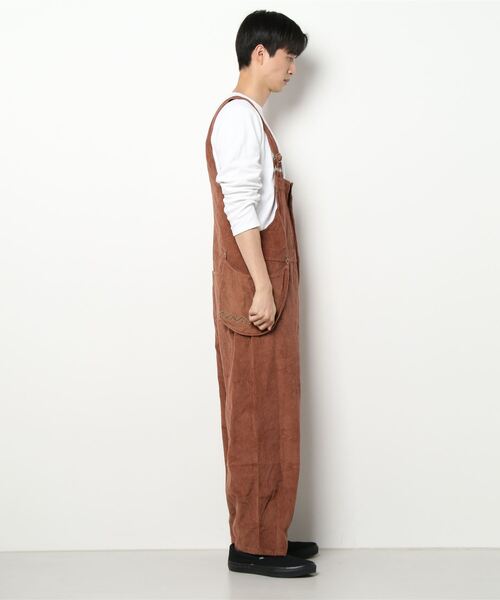 チャイハネ(チャイハネ)の「【チャイハネ】キリム柄刺繍コーデュロイMEN'Sサロペット(サロペット/オーバーオール・メンズ・パープル/ブラウン・FREE)」の5枚目の写真