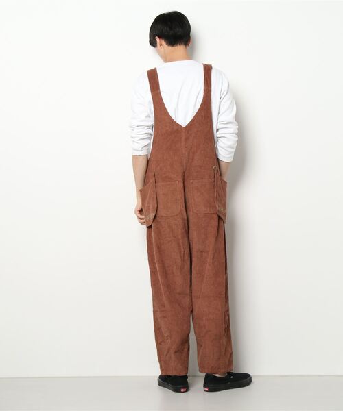 チャイハネ(チャイハネ)の「【チャイハネ】キリム柄刺繍コーデュロイMEN'Sサロペット(サロペット/オーバーオール・メンズ・パープル/ブラウン・FREE)」の6枚目の写真