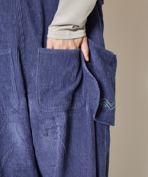 チャイハネ(チャイハネ)の「【チャイハネ】キリム柄刺繍コーデュロイMEN'Sサロペット(サロペット/オーバーオール・メンズ・パープル/ブラウン・FREE)」の19枚目の写真