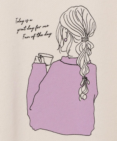 GLOBAL WORK（グローバルワーク）の「【AND YUA ANY】柔らかグラフィックスウェット/235621（スウェット・キッズ・オフホワイト/グレー/ブラック/アイボリー/グリーン/ライトイエロー・150cm/160cm）」の21枚目の写真