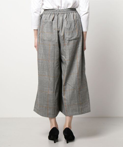 Samansa Mos2（サマンサ モスモス）の「柄アソートワイドパンツ（その他パンツ・レディース・ブラック/ベージュ/ブラウン/カーキ/チャコール・ﾌﾘ-）」の9枚目の写真