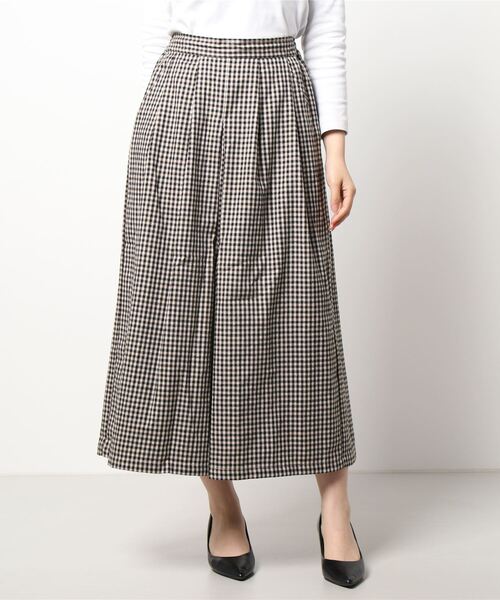 Samansa Mos2（サマンサ モスモス）の「柄アソートワイドパンツ（その他パンツ・レディース・ブラック/ベージュ/ブラウン/カーキ/チャコール・ﾌﾘ-）」の11枚目の写真