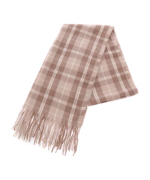 Green　Parks（グリーンパークス）の「カシミアライクチェックストール＊（ストール/ショール・レディース・ブルー/レッド/グリーン/ベージュ/ピンク/イエロー/オレンジ/サックスブルー・FREE）」の11枚目の写真