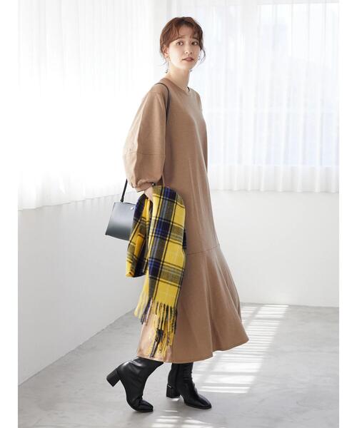 Green　Parks（グリーンパークス）の「カシミアライクチェックストール＊（ストール/ショール・レディース・ブルー/レッド/グリーン/ベージュ/ピンク/イエロー/オレンジ/サックスブルー・FREE）」の17枚目の写真