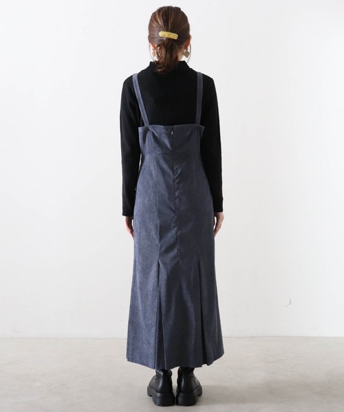 Cheek（チーク）の「マーメイドジャンスカ（ジャンパースカート・レディース・ブラウン/ホワイト×ブラック/グレー・MEDIUM）」の16枚目の写真