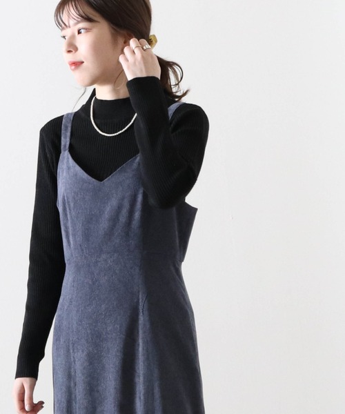 Cheek（チーク）の「マーメイドジャンスカ（ジャンパースカート・レディース・ブラウン/ホワイト×ブラック/グレー・MEDIUM）」の10枚目の写真