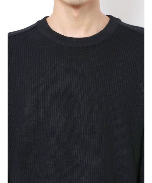 COTORICA（コトリカ）の「フロントスイッチニット（ニット/セーター・メンズ・ベージュ/ブラック・LARGE/MEDIUM）」の7枚目の写真