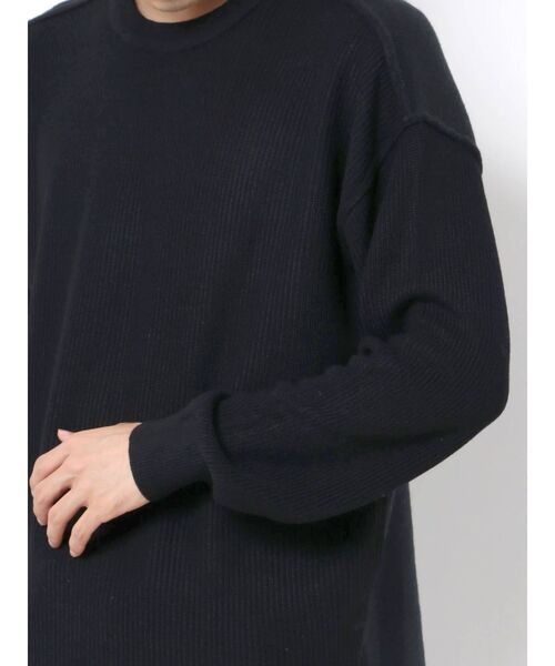 COTORICA（コトリカ）の「フロントスイッチニット（ニット/セーター・メンズ・ベージュ/ブラック・LARGE/MEDIUM）」の8枚目の写真