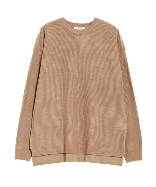 COTORICA（コトリカ）の「フロントスイッチニット（ニット/セーター・メンズ・ベージュ/ブラック・LARGE/MEDIUM）」の12枚目の写真