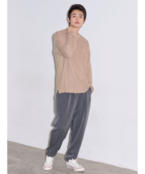 COTORICA（コトリカ）の「フロントスイッチニット（ニット/セーター・メンズ・ベージュ/ブラック・LARGE/MEDIUM）」の20枚目の写真