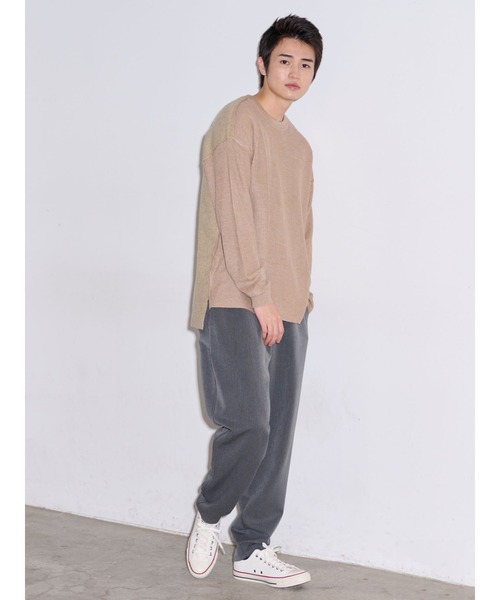 COTORICA（コトリカ）の「フロントスイッチニット（ニット/セーター・メンズ・ベージュ/ブラック・LARGE/MEDIUM）」の21枚目の写真