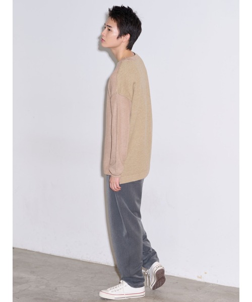 COTORICA（コトリカ）の「フロントスイッチニット（ニット/セーター・メンズ・ベージュ/ブラック・LARGE/MEDIUM）」の22枚目の写真