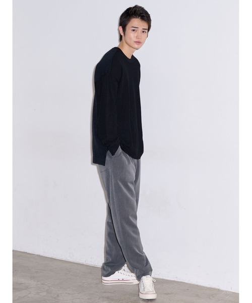 COTORICA（コトリカ）の「フロントスイッチニット（ニット/セーター・メンズ・ベージュ/ブラック・LARGE/MEDIUM）」の17枚目の写真