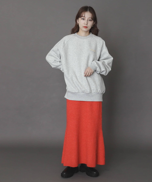 SENSE OF PLACE by URBAN RESEARCH（センスオブプレイスバイアーバンリサーチ）の「ニットマーメイドスカート（スカート・レディース・ライトブルー/ブラック/レッド・ONE）」の10枚目の写真