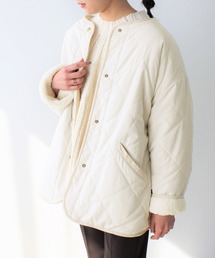 GeeRA | キルト&ボアリバーシブルコート(その他アウター)