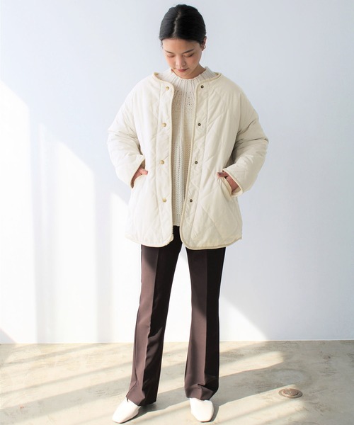 GeeRA（ジーラ）の「キルト＆ボアリバーシブルコート（その他アウター・レディース・ベージュ/アイボリー/モカ・MEDIUM）」の17枚目の写真