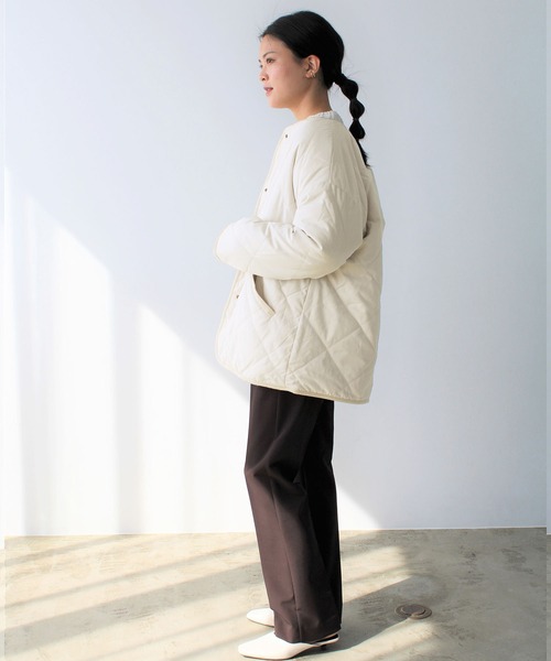 GeeRA（ジーラ）の「キルト＆ボアリバーシブルコート（その他アウター・レディース・ベージュ/アイボリー/モカ・MEDIUM）」の20枚目の写真