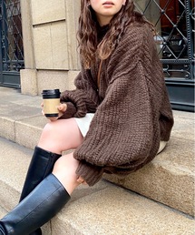 CPCM | 起毛糸袖パワーボリュームニット(ニット/セーター)