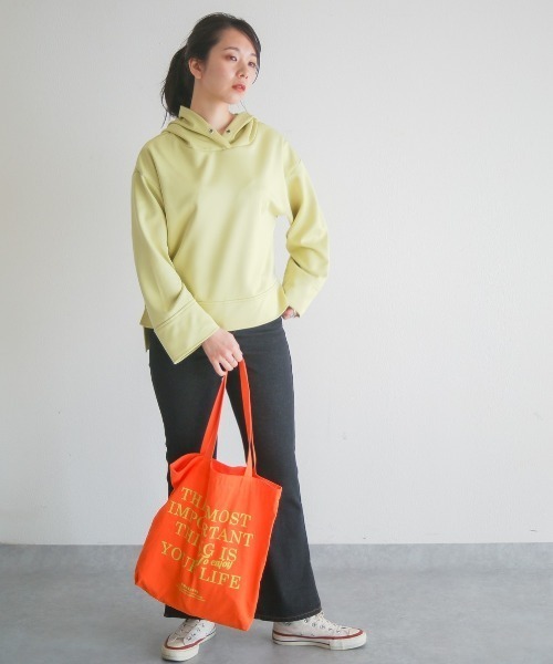 spoon store（スプーンストア）の「ロゴプリントカラフルトート（トートバッグ・レディース・オレンジ/グリーン・フリー）」の22枚目の写真