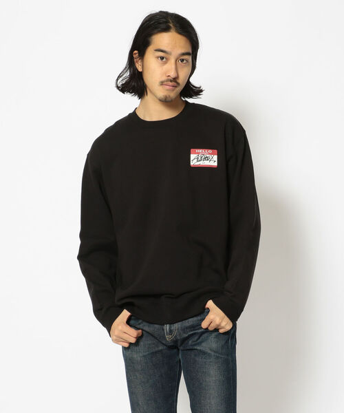 AVIREX(アヴィレックス)の「【直営店限定】HELLO MY BRAND IS SWEAT/ ハロー マイブランド イズスウェット / AVIREX / アヴィレックス(スウェット・メンズ・ホワイト/ブラック・MEDIUM/LARGE/X-LARGE)」の7枚目の写真