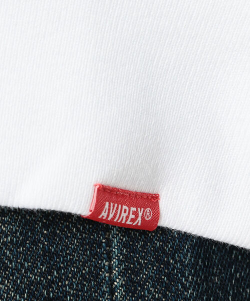 AVIREX(アヴィレックス)の「【直営店限定】HELLO MY BRAND IS SWEAT/ ハロー マイブランド イズスウェット / AVIREX / アヴィレックス(スウェット・メンズ・ホワイト/ブラック・MEDIUM/LARGE/X-LARGE)」の5枚目の写真