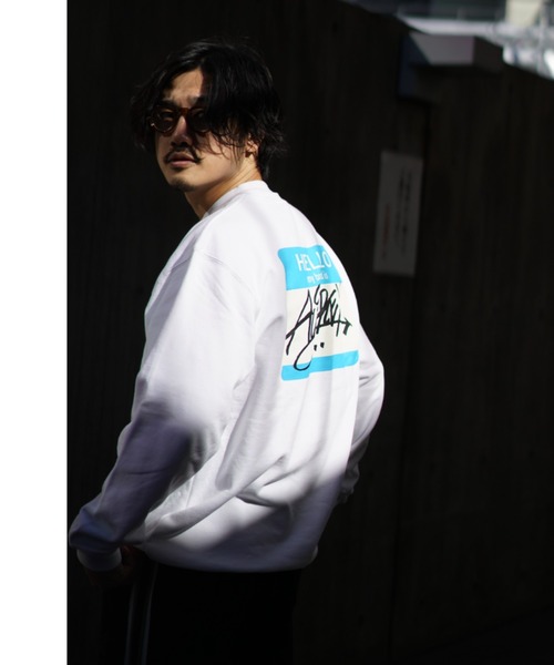 AVIREX(アヴィレックス)の「【直営店限定】HELLO MY BRAND IS SWEAT/ ハロー マイブランド イズスウェット / AVIREX / アヴィレックス(スウェット・メンズ・ホワイト/ブラック・MEDIUM/LARGE/X-LARGE)」の16枚目の写真
