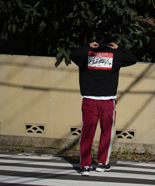 AVIREX(アヴィレックス)の「【直営店限定】HELLO MY BRAND IS SWEAT/ ハロー マイブランド イズスウェット / AVIREX / アヴィレックス(スウェット・メンズ・ホワイト/ブラック・MEDIUM/LARGE/X-LARGE)」の18枚目の写真