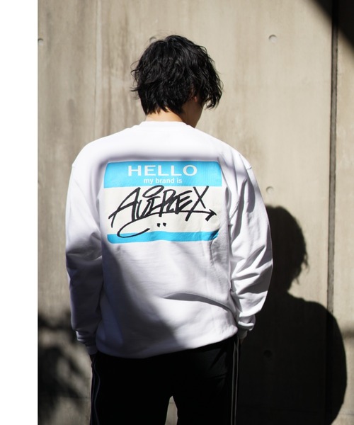 AVIREX(アヴィレックス)の「【直営店限定】HELLO MY BRAND IS SWEAT/ ハロー マイブランド イズスウェット / AVIREX / アヴィレックス(スウェット・メンズ・ホワイト/ブラック・MEDIUM/LARGE/X-LARGE)」の21枚目の写真