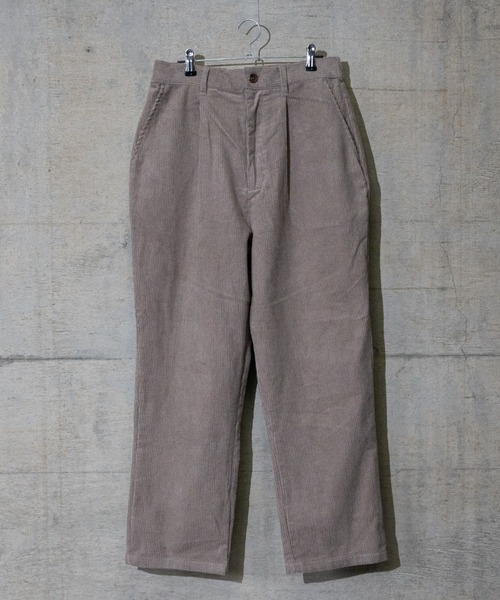 JOHN'S CLOSET(ジョンズクローゼット)の「【i】8Wコーデュロイワイドテーパードパンツ(その他パンツ・メンズ・キナリ/グレイッシュベージュ/ブラック/サックスブルー・MEDIUM/X-LARGE/LARGE)」の4枚目の写真