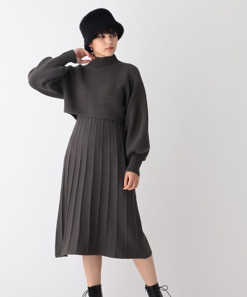 セール 短丈ニットセット2wayワンピース Web限定サイズ ワンピース Index インデックス のファッション通販 Zozotown