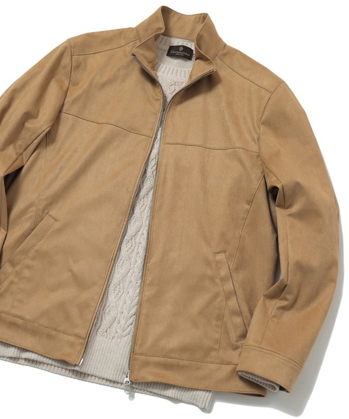 MEN'S BIGI（メンズビギ）の「コマスエードブルゾン（ブルゾン・メンズ・ブラック/ベージュ・01/02/03）」の2枚目の写真