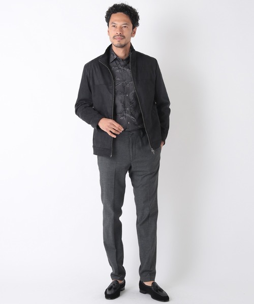 MEN'S BIGI（メンズビギ）の「コマスエードブルゾン（ブルゾン・メンズ・ブラック/ベージュ・01/02/03）」の9枚目の写真