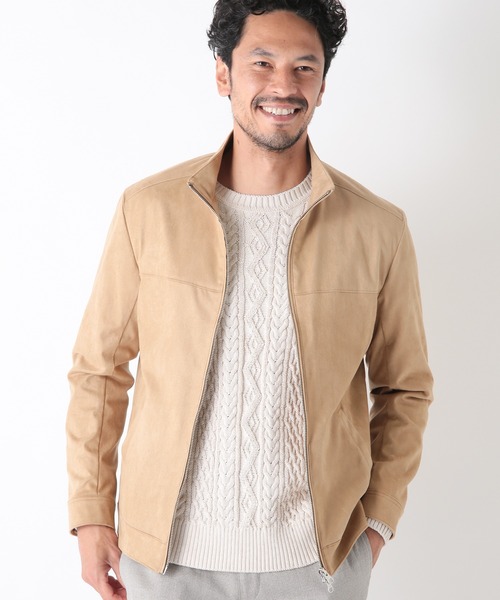 MEN'S BIGI（メンズビギ）の「コマスエードブルゾン（ブルゾン・メンズ・ブラック/ベージュ・01/02/03）」の6枚目の写真