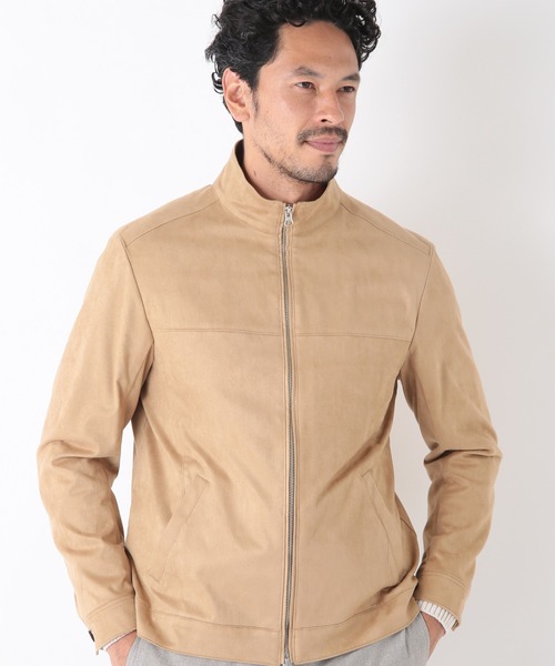 MEN'S BIGI（メンズビギ）の「コマスエードブルゾン（ブルゾン・メンズ・ブラック/ベージュ・01/02/03）」の8枚目の写真