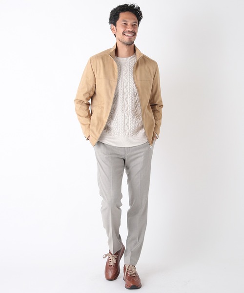 MEN'S BIGI（メンズビギ）の「コマスエードブルゾン（ブルゾン・メンズ・ブラック/ベージュ・01/02/03）」の10枚目の写真