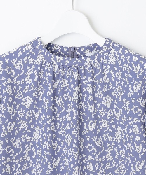 J.PRESS Ladies（J.プレス レディス）の「【洗える】ポリエステルデシンフラワープリント ブラウス（シャツ/ブラウス・レディース・ネイビー系5/ライラック系5・XS）」の8枚目の写真