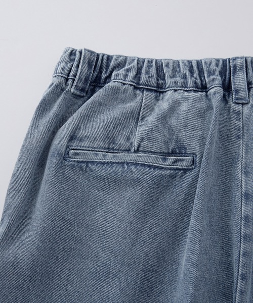 Loose/ルース(ルース)の「ワイドルーズ ストレートデニムパンツ(デニムパンツ・メンズ・オフホワイト/ブルー/グレー系その他/サックスブルー/インディゴブルー/ダークグレー・S/M/L/XS)」の8枚目の写真