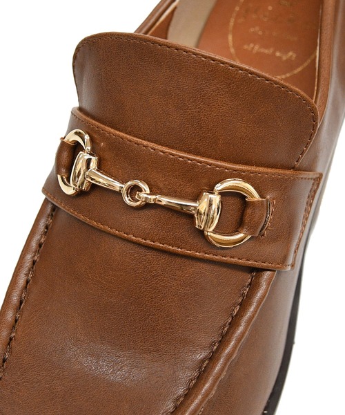 NOFALL(ノーフォール)の「厚底スタック風ビットローファー(ローファー・レディース・ブラック/ブラウン/ブラック系その他・LL/S/M/L)」の16枚目の写真