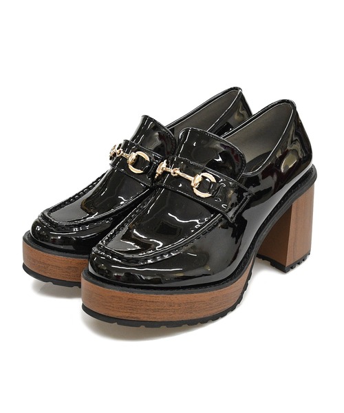 NOFALL(ノーフォール)の「厚底スタック風ビットローファー(ローファー・レディース・ブラック/ブラウン/ブラック系その他・LL/S/M/L)」の10枚目の写真