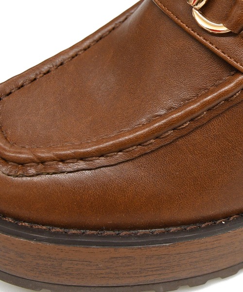 NOFALL(ノーフォール)の「厚底スタック風ビットローファー(ローファー・レディース・ブラック/ブラウン/ブラック系その他・LL/S/M/L)」の13枚目の写真